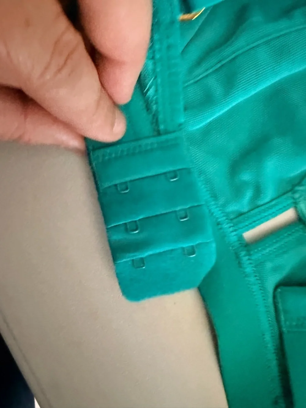 All.You LIVELY Women's Busty Mesh Trim Bralette Green. Size 1